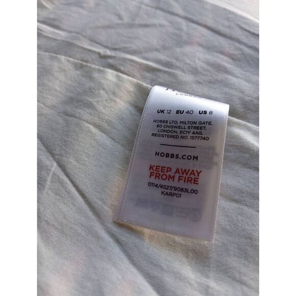 Hobbs london womens medium beige orange bomber jacket lightweight - Picture 8 of 9